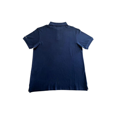 Trussardi Beachwear Blaues Baumwoll-Polohemd