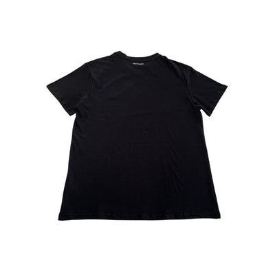 Trussardi Strandbekleidung Schwarzes Baumwoll-T-Shirt