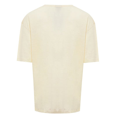 Corneliani Gelbes Leinen-T-Shirt