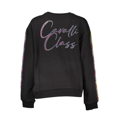Cavalli Class Black Cotton Women Sweatshirt