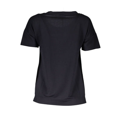Just Cavalli Schwarzes Polyester-T-Shirt
