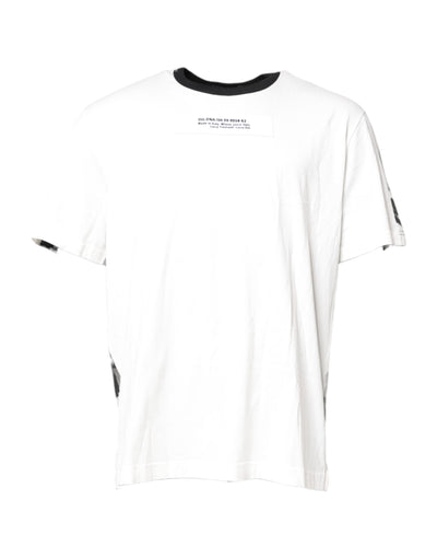 Dolce & Gabbana Mehrfarbiges Camouflage-T-Shirt mit Rundhalsausschnitt