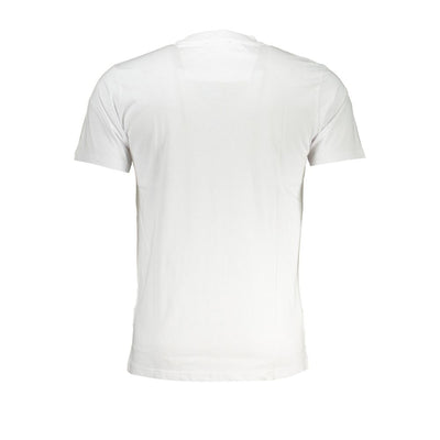 Cavalli Class Bianco Cotton Men T-Shirt