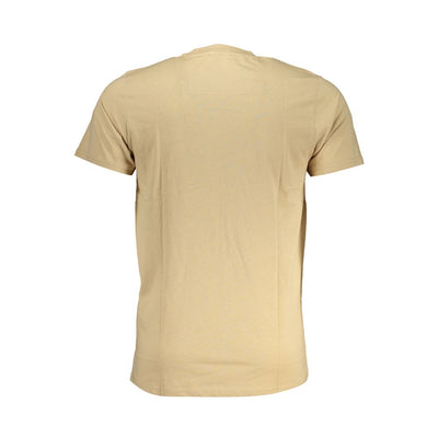 Cavalli Class Beige Cotton Men's T-Shirt