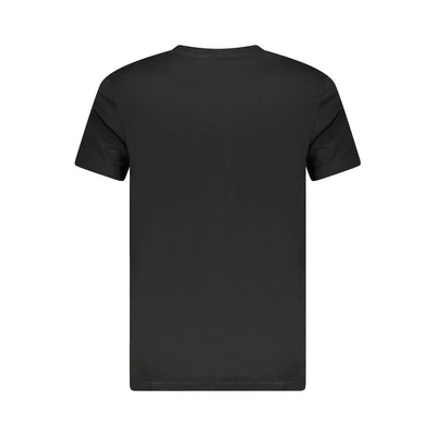 Cavalli Class Black Cotton Men T-Shirt