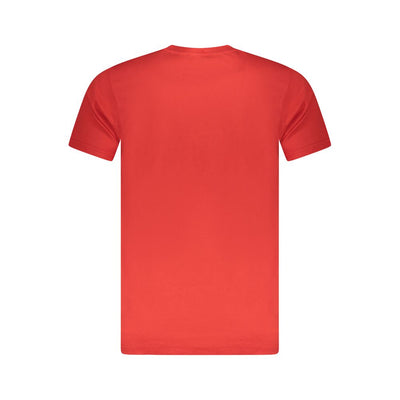 Cavalli Class Red Cotton Men T-Shirt
