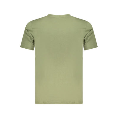 Cavalli Class Green Cotton Men T-Shirt