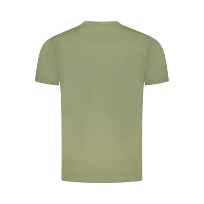 Cavalli Class Green Cotton Men T-Shirt