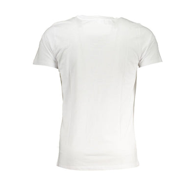Cavalli Class Bianco Cotton Men T-Shirt