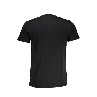 Cavalli Class Black Cotton Men T-Shirt
