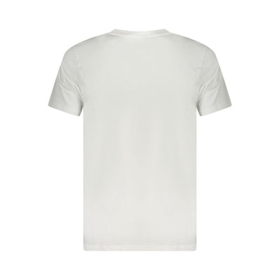 Cavalli Class White Cotton Men T-Shirt