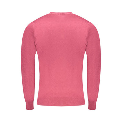 Cavalli Class Red Viscose Men Sweater