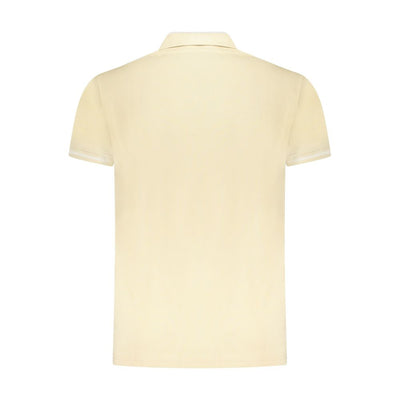 Cavalli Class Beige Cotton Men Polo Shirt
