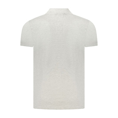 Cavalli Class Grigio Cotton Men's Polo Shirt