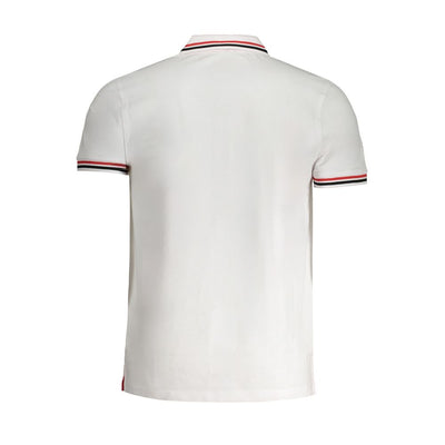 Cavalli Class Bianco Cotton Men Polo Shirt