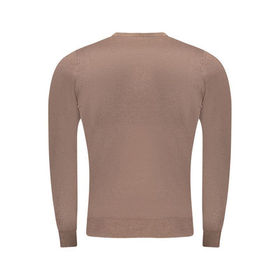 Cavalli Class Brown Viscose Men Sweater