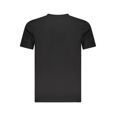 Cavalli Class Black Cotton Men T-Shirt