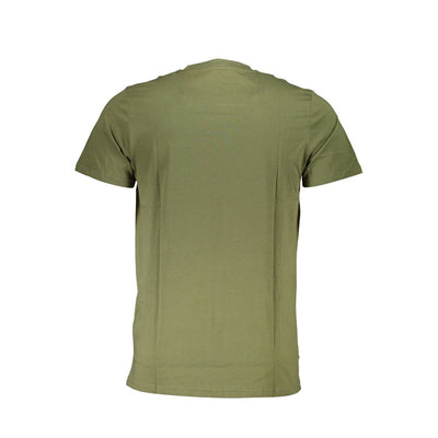 Cavalli Class Green Cotton Men T-Shirt