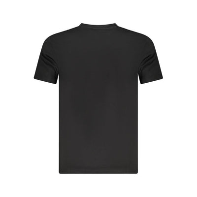 Cavalli Class Black Cotton Men T-Shirt