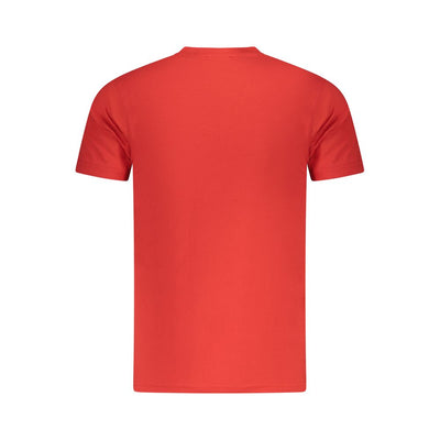 Cavalli Class Rosso Cotton Men T-Shirt