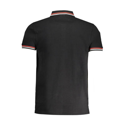 Cavalli Class Black Cotton Men's Polo Shirt