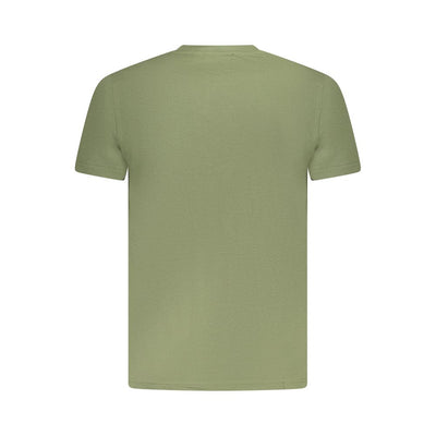 Cavalli Class Green Cotton Men T-Shirt