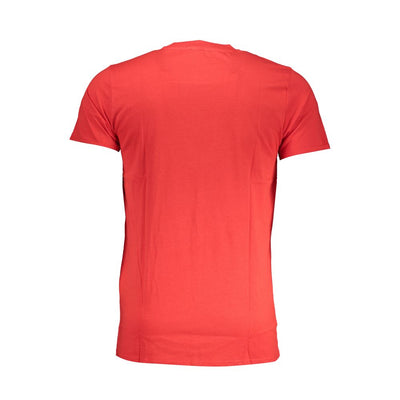 Cavalli Class Red Cotton Men T-Shirt