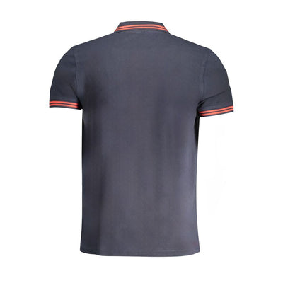 Cavalli Class Blue Cotton Men Polo Shirt