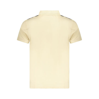 Cavalli Class Beige Cotton Men Polo Shirt