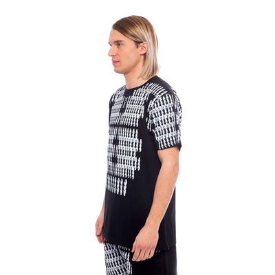 Nicolo Tonetto Schwarz-Weißes Baumwoll-T-Shirt