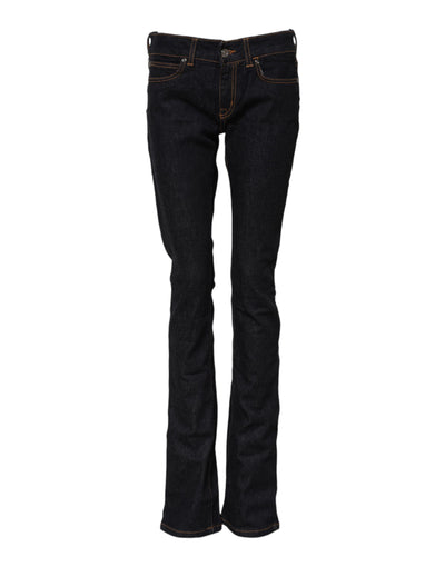 GF Ferre – Dunkelblaue Skinny-Jeans aus Baumwolle mit mittlerer Taille
