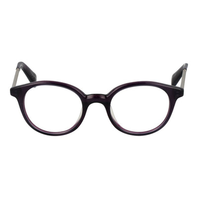 Yohji Yamamoto Brille (Gestell) aus lila Metall und Kunststoff