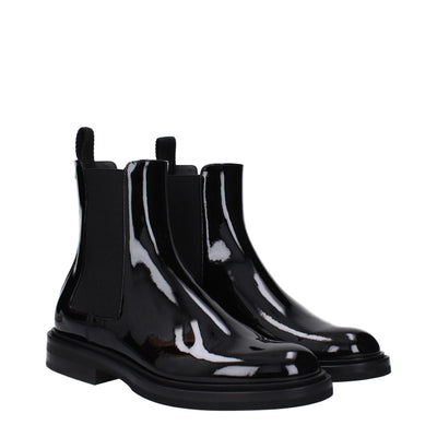 Dolce & Gabbana Black Leather Ankle Boots