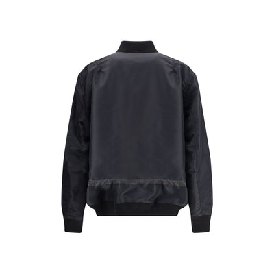 Sacai Black Nylon Bomber
