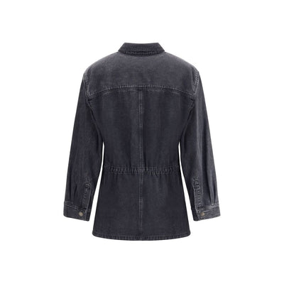 Marant Etoile Gray Cotton Denim Jacket