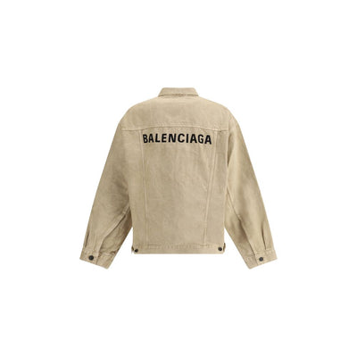 Balenciaga Beige Cotton Denim Jacket