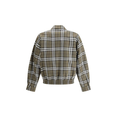 Burberry Green Wool Bomber