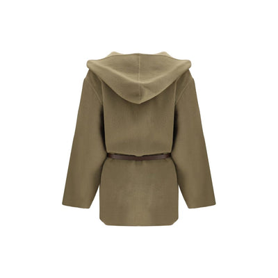 Jacob Cohen Brown Fleece Wool Coat