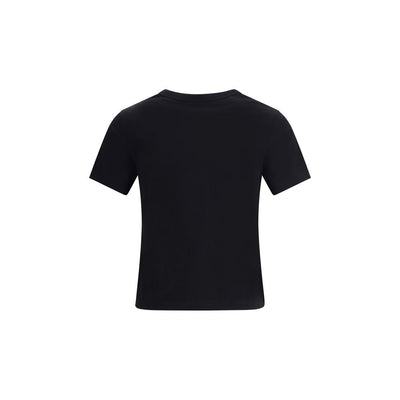 Courrèges Black Cotton T-Shirt