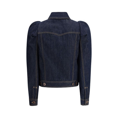 Alexander McQueen Blue Cotton Denim Jacket