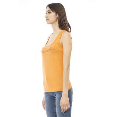 Just Cavalli Tanktop aus orangefarbenem Viskose