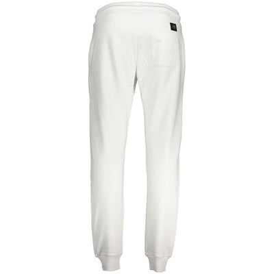 Cavalli Class Bianco Cotton Men Jogger Pant