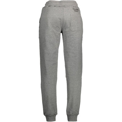 Cavalli Class Grigio Cotton Men's Sports Trouser
