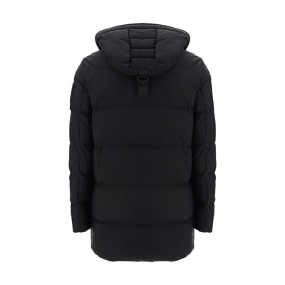 Moose Knuckles Parka aus schwarzem Nylon