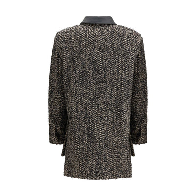 Max Mara Brown Fleece Wool Coat