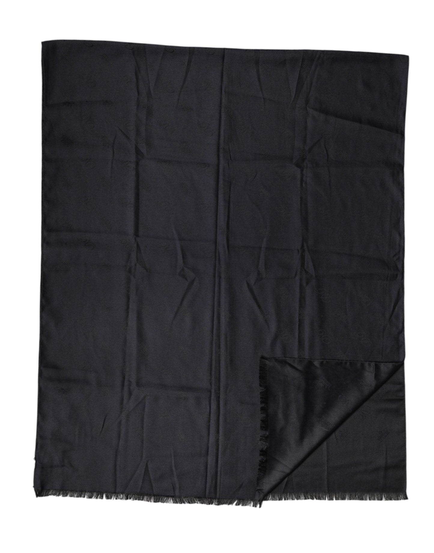 Dolce & Gabbana Black Lace Stole Silk NeckWrap Shawl Scarf