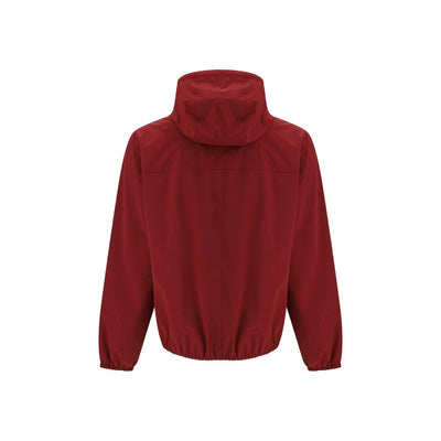 Brunello Cucinelli Bordeaux Polyamide Shell Jacket