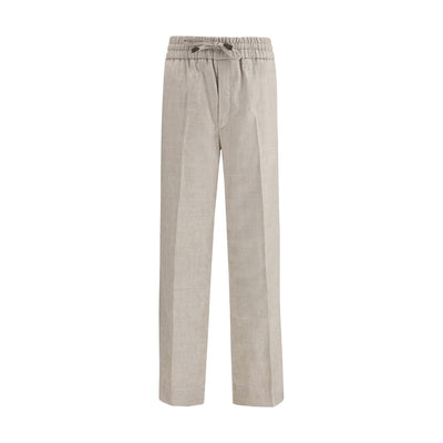 Brioni Gray Linen Casual Pants