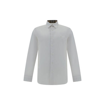 Burberry White Elastane Dress Shirt