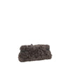 Brunello Cucinelli Brown Fur Clutch Bag